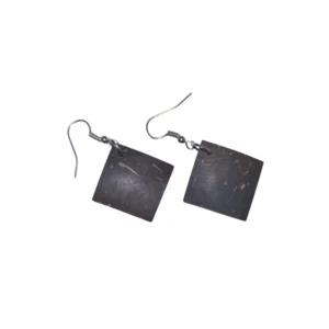 Coconut Shell Drop Earrings
